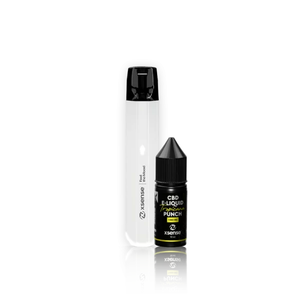 Combo Duo Tropicana E-Liquid + Vape WHITE